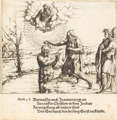 Il battesimo di Cristo da Augustin Hirschvogel
