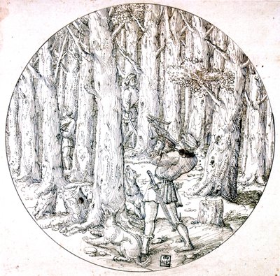 La caccia, c1513-1553 da Augustin Hirschvogel