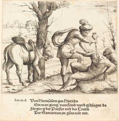 La Parabola del Buon Samaritano da Augustin Hirschvogel
