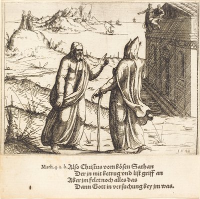 La tentazione di Cristo da Augustin Hirschvogel