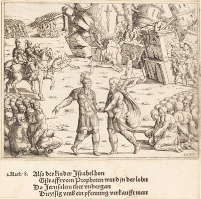 La vittoria di Giuda Maccabeo su Niccanor da Augustin Hirschvogel