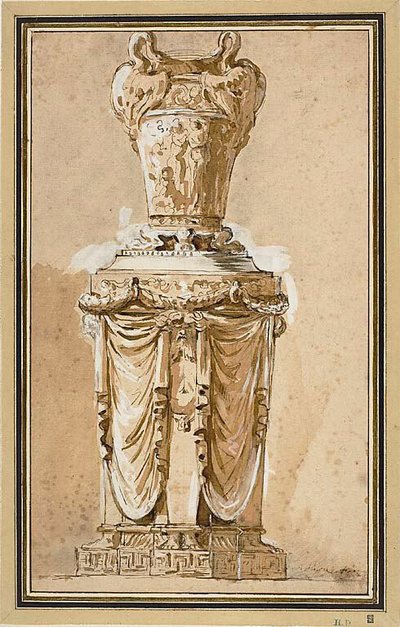 Progetto per un vaso monumentale da Augustin Pajou