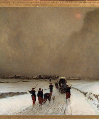 Guerra del 1870: i ritardatari, effetto neve da Augustin Pierre Chenu