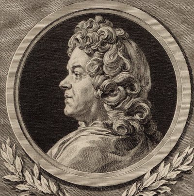 Ritratto del compositore Jean-Baptiste Lully 1632-1687, 1770 da Augustin Saint Aubin de
