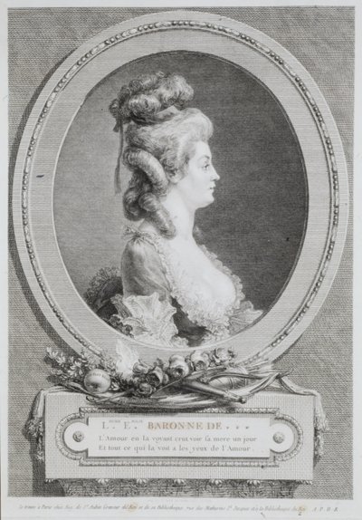 Louise Emilie: baronessa d’Andlau da Augustin de Saint-Aubin