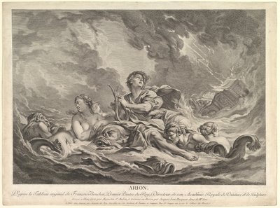 Arione, 1763-66 da Augustin de Saint Aubin
