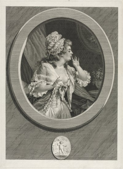 Almeno sii discreto e puoi contare su di me, coppia, 1789 da Augustin de Saint Aubin