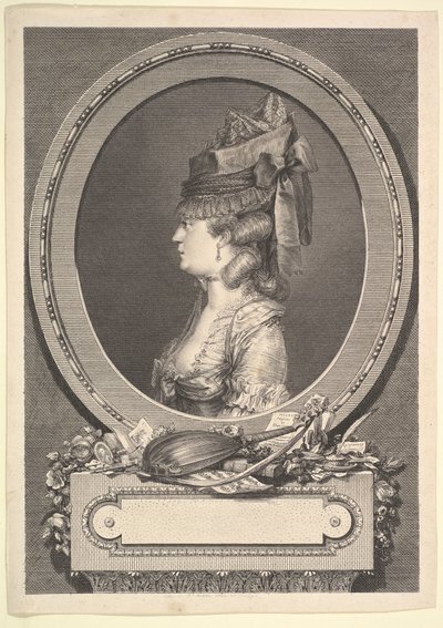 Ritratto di Adrienne-Sophie Marchesa di ***, 1779 da Augustin de Saint Aubin