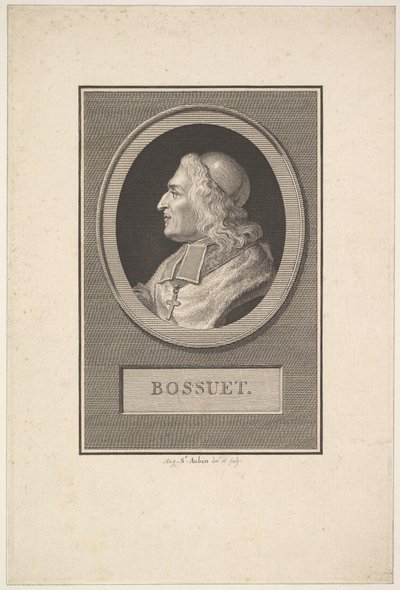 Ritratto di Bossuet, 1803 da Augustin de Saint Aubin
