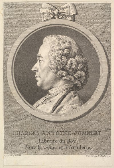 Ritratto di Charles-Antoine Jombert da Augustin de Saint Aubin