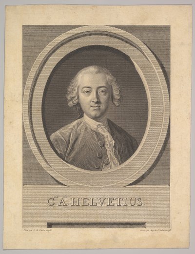 Ritratto di Claude Adrien Helvétius da Augustin de Saint Aubin