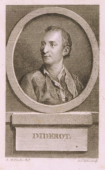 Ritratto di Denis Diderot, 1713-1784 da Augustin de Saint Aubin