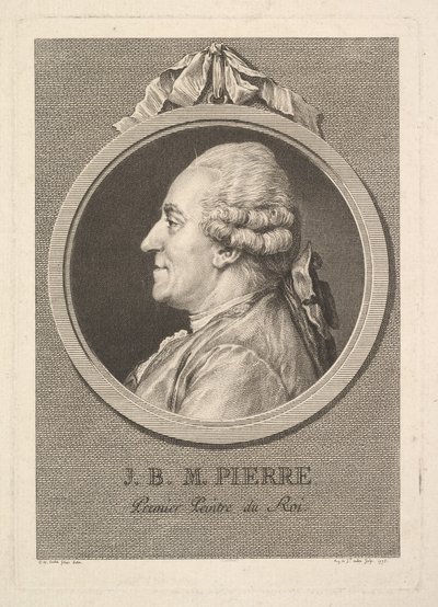 Ritratto di Jean-Baptiste-Marie Pierre da Augustin de Saint Aubin