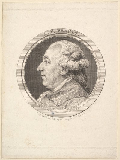 Ritratto di L. F. Prault, 1787 da Augustin de Saint Aubin