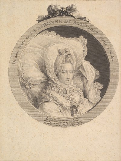 Ritratto della Baronne de Rebecque da Augustin de Saint Aubin