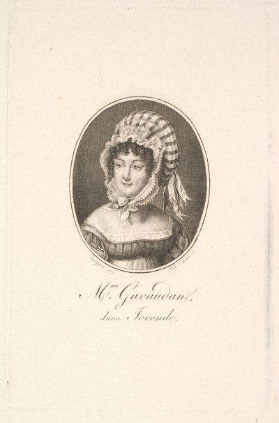 Ritratto di Madame Gavaudan da Augustin de Saint Aubin