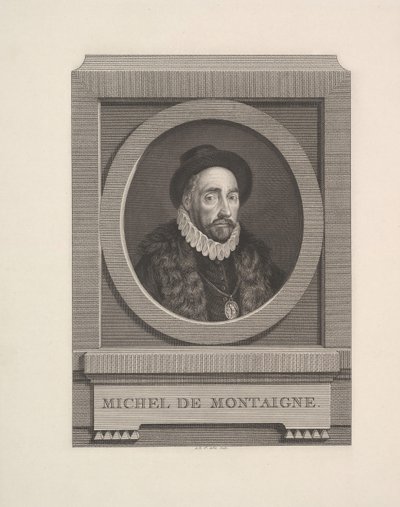 Ritratto di Michel de Montaigne da Augustin de Saint Aubin