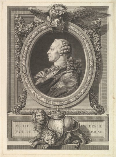 Ritratto di Vittorio Amedeo III, Re di Sardegna, 1777 da Augustin de Saint Aubin