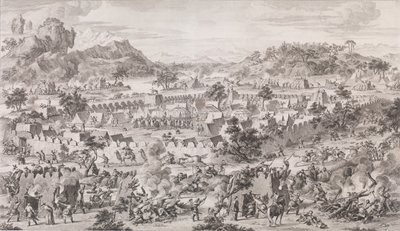 La battaglia di Tonguzluq, 1773 da Augustin de Saint Aubin