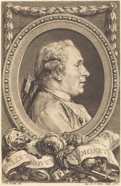 Jean Monnet da Augustin de Saint Aubin after Charles Nicolas Cochin II