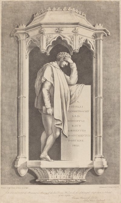 Monumento a Nicolai Wanostrocht da Augustine Aglio after John Flaxman