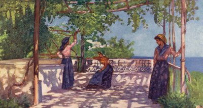 Contadini sotto le viti, Casamicciola, Ischia da Augustine Fitzgerald