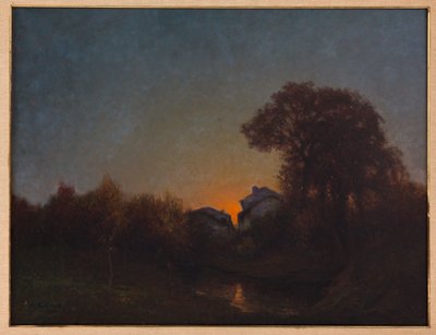 Paesaggio al tramonto da Augusto Baracchi
