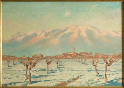 Paesaggio coperto di neve da Augusto Baracchi