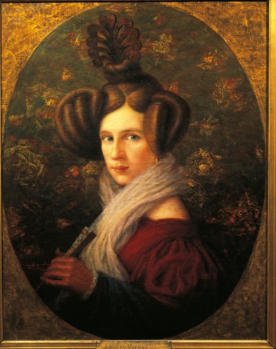Italia, Milano, Ritratto di Margherita Barezzi (1814-1840), moglie di Giuseppe Verdi da Augusto Mussini