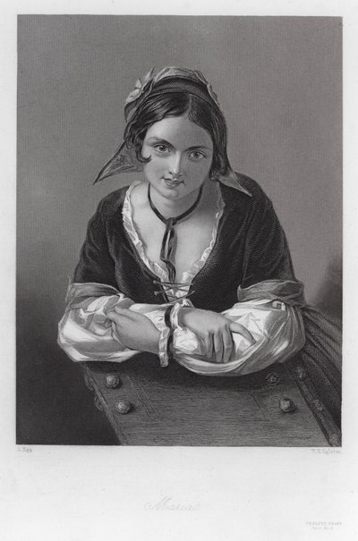 Maria, un personaggio della Dodicesima notte (incisione) da Augustus (after) Egg