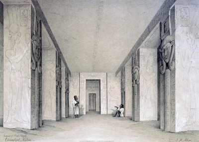 Interno del Tempio del Nord, Ebsamboul, Nubia, Egitto, XIX secolo da Augustus Butler