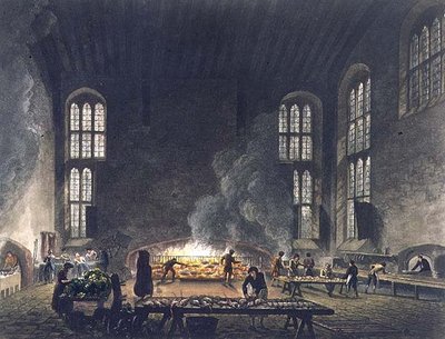 Interno della cucina del Christ Church, illustrazione dalla 
