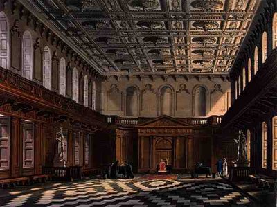 Interno della Senate House, Cambridge, da 