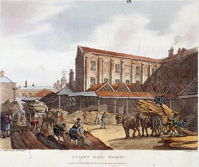 Leadenhall Market, Londra da Augustus Charles Pugin, Thomas Rowlandson