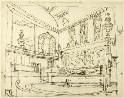 Corte di Cancelleria, Westminster Hall da Augustus Charles Pugin