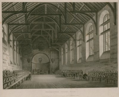 Interno della Scuola di Westminster da Augustus Charles Pugin