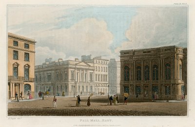 Pall Mall East, Londra da Augustus Charles Pugin
