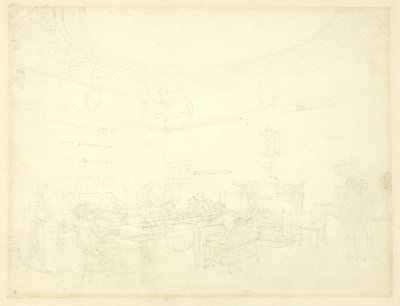 Studio per il Consiglio del Commercio, dal Microcosmo di Londra da Augustus Charles Pugin