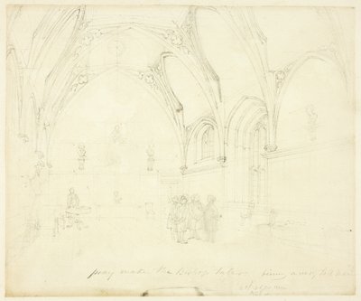 Studio per Lambeth Palace, da Microcosmo di Londra da Augustus Charles Pugin