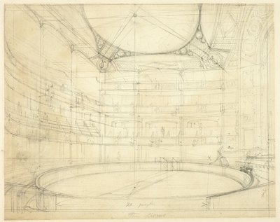 Studio per Royal Circus, da Microcosmo di Londra da Augustus Charles Pugin