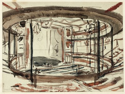 Studio per il Teatro Sadlers Wells da Augustus Charles Pugin