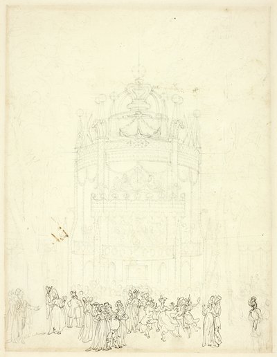 Studio per Vauxhall Garden da Augustus Charles Pugin