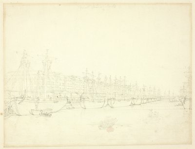 Studio per West India Docks, da Microcosm of London da Augustus Charles Pugin