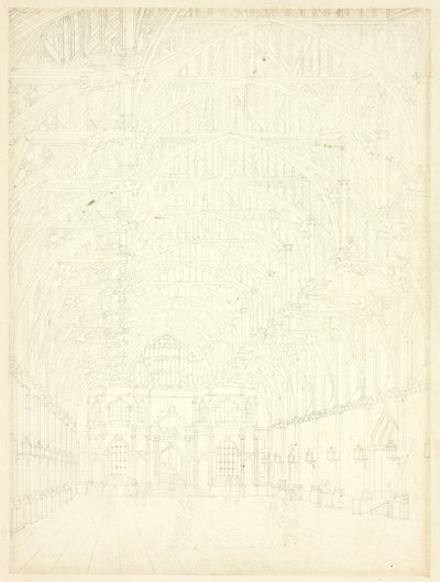 Studio per Westminster Hall, da Microcosm of London da Augustus Charles Pugin