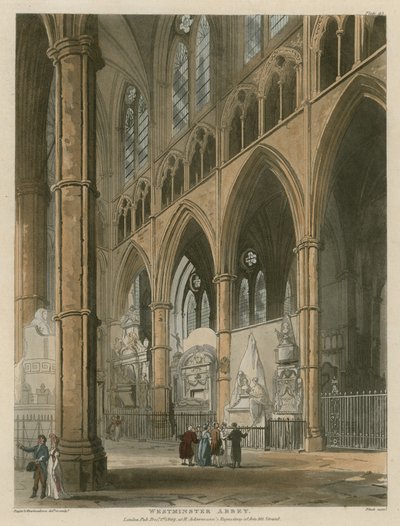 Abbazia di Westminster, Londra da Augustus Charles Pugin