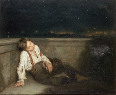 Un angolo su un ponte di Londra da Augustus Edward Mulready