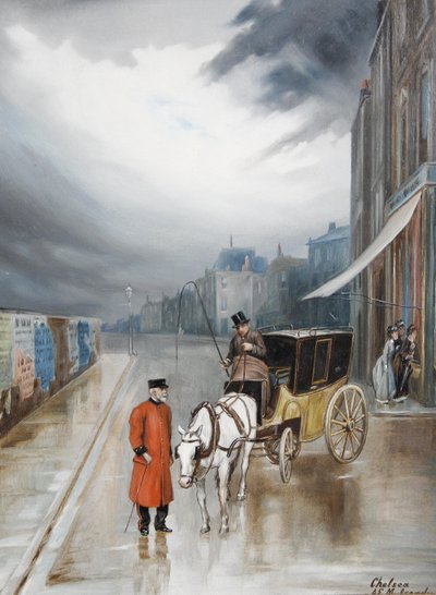 Dopo la pioggia - Chelsea da Augustus Edwin Mulready