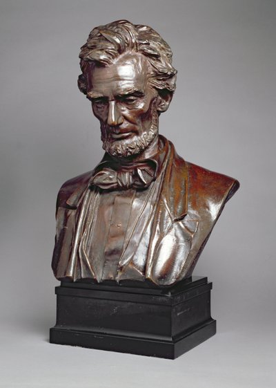 Busto ritratto di Abraham Lincoln da Augustus Saint Gaudens