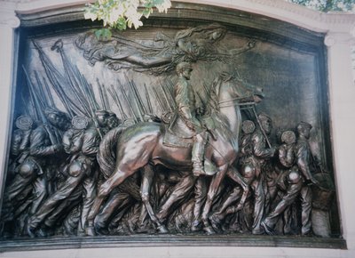 Il Memoriale di Robert Gould Shaw (1837-63) al 54º Reggimento del Massachusetts afroamericano da Augustus Saint Gaudens