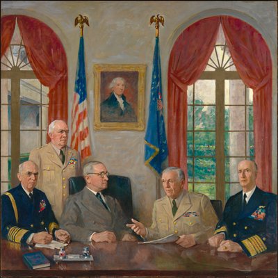 Truman e i suoi consiglieri militari da Augustus Vincent Tack